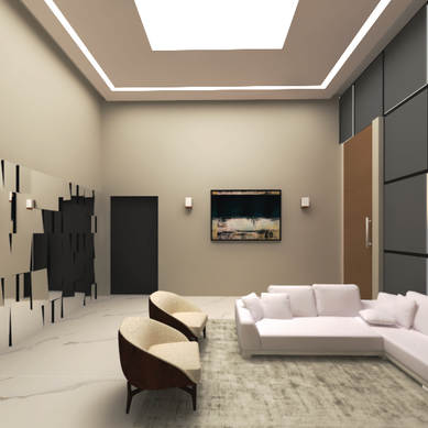Sala de Estar Residência Unifamiliar