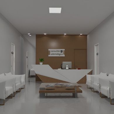 Recepção de consultório odontológico