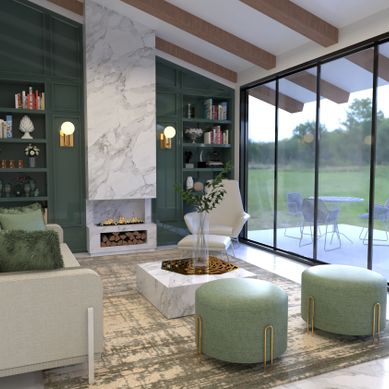 Living casa de campo