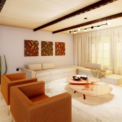 Projeto de Interiores Sala de estar 