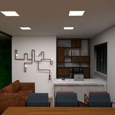 Escritório executivo + sala de reunião