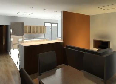 Sala cozinha americana