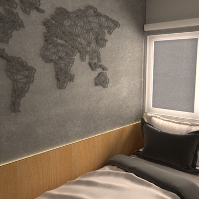 Render Quarto Solteiro