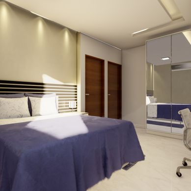 SUÍTE CASAL - RESIDENCIA UNIFAMILIAR J|T