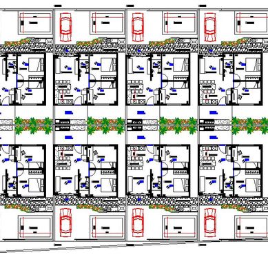 Projeto Arquitetônico de Condomínio Residencial
