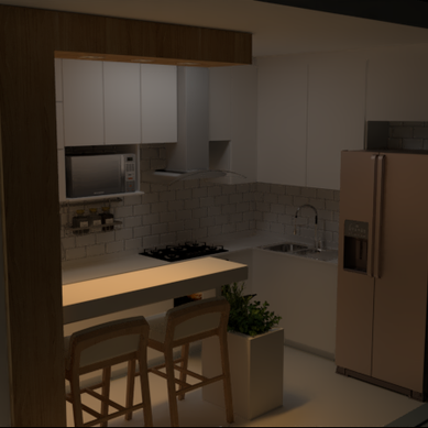 Projeto casa 124 - Cozinha