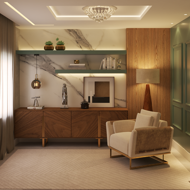 Renderização sala de leitura