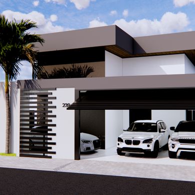 Residência A&F - Fachada