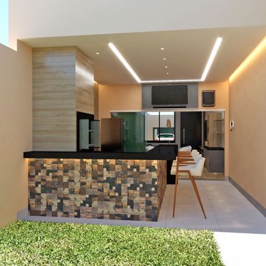Residência C&C - Varanda Gourmet