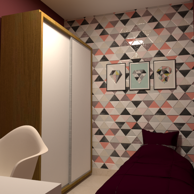 Quarto de Solteiro Feminino