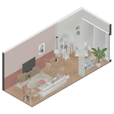 APARTAMENTO PEQUENO E ACONCHEGANTE