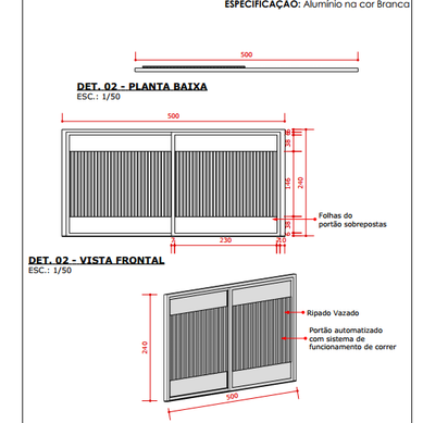 Detalhamento de Portão