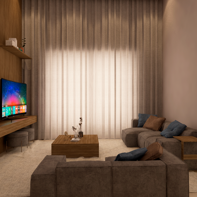 Projeto de interiores - Sala de TV