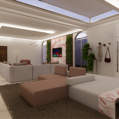 Sala de estar residencial