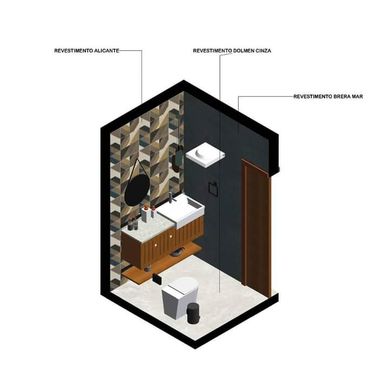 Projeto de interiores - Lavabo