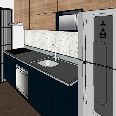 Reforma de Cozinha Linear