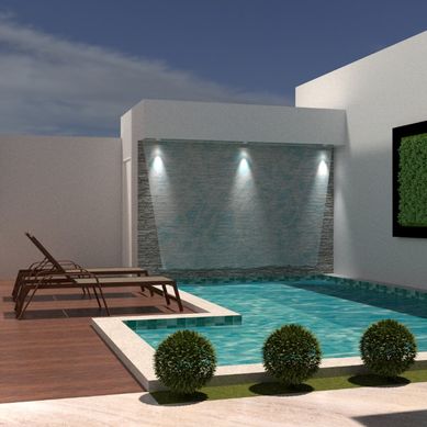 PISCINA EM CASCATA