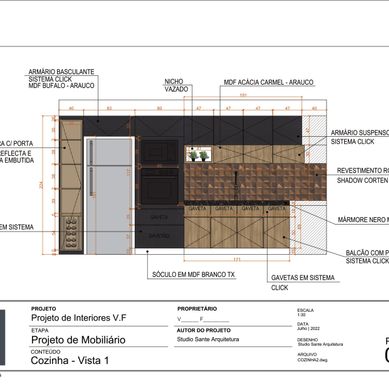 Projeto executivo cozinha CB