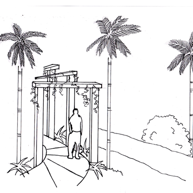 Croquis jardim sensorial