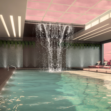 Área de piscina, Hotel