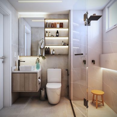 Banheiro - Apto 44m²