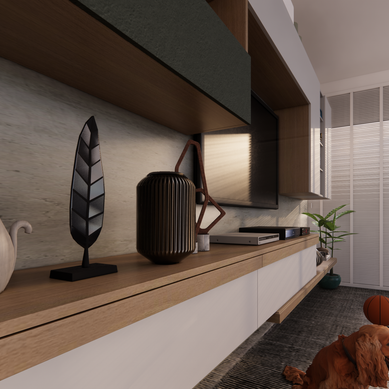 Render Sala Televisão Piscina