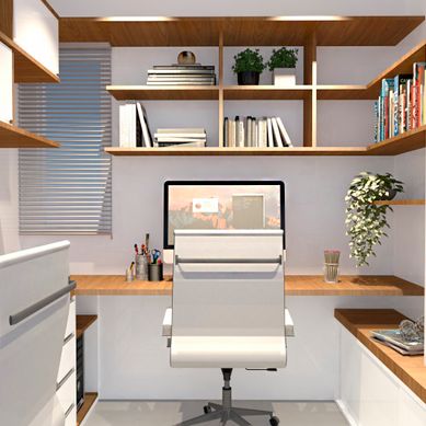 Projeto para um mini escritório residencial