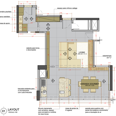 Detalhamento de interiores