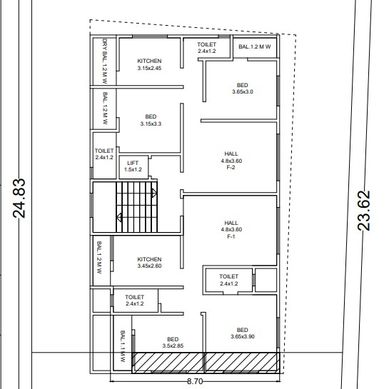 2 bhk per unit, residential development @Pune.