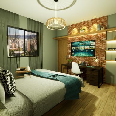 Projeto reforma quarto casal