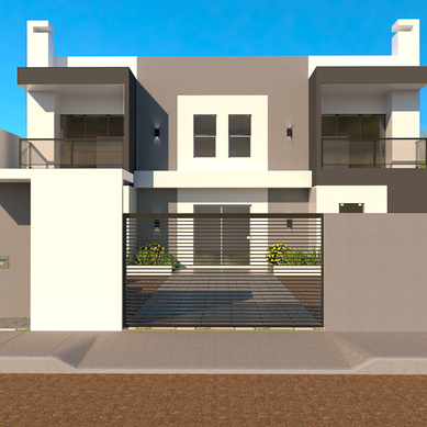 Renderização de prédio residencial
