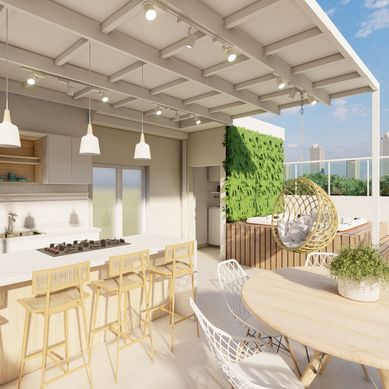 Cobertura e Espaço Gourmet