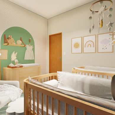 Quarto de Bebê Gêmeos