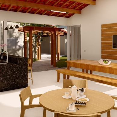 Edícula com Espaço Gourmet - Condomínio Bom Jesus