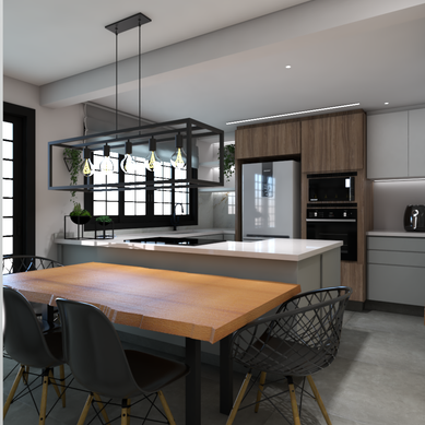 Projeto Interiores Residencial: Cozinha Gourmet