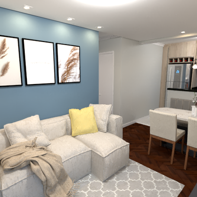 Sala apê 40m²