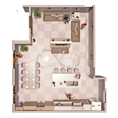  INTEGRAÇÃO ENTRE SALA | TV | COZINHA AJ