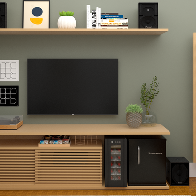 Detalhamento de marcenaria para living