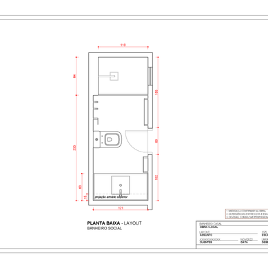 detalhamento banheiro casal
