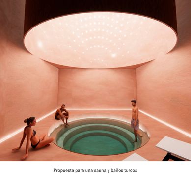 Propuesta para una sauna y baños turcos