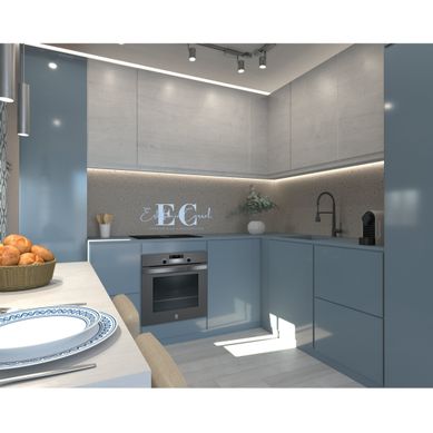 Cocina azul