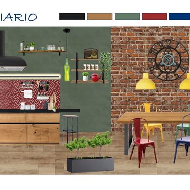 cocina estilo industrial