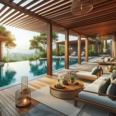 Projeto de Paisagismo: Oasis de Relaxamento para uma Casa de Campo