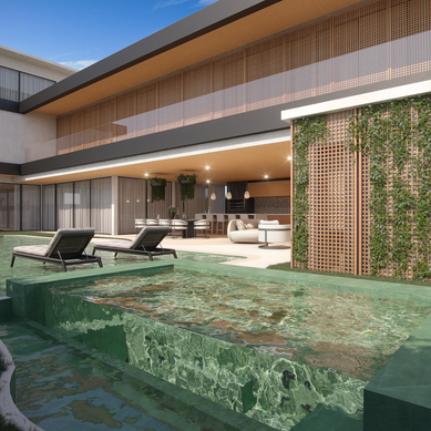 Área Gourmet com Piscina