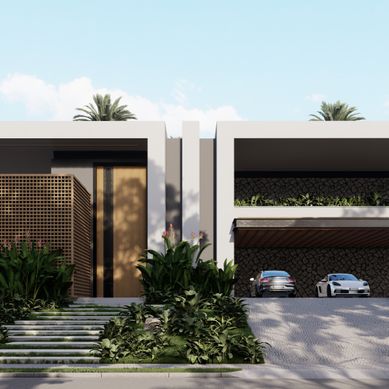 Fachada de Residência Contemporânea