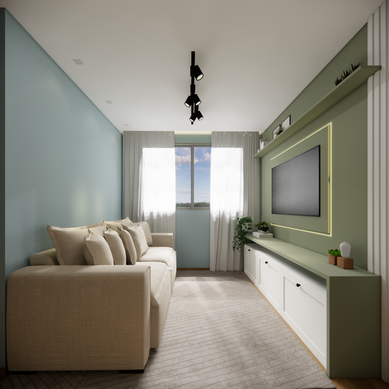 Projeto de interiores - Sala de Tv