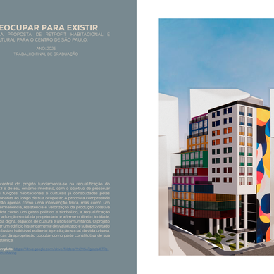 REOCUPAR PARA EXISTIR - UMA PROPOSTA DE RETROFIT HABITACIONAL E CULTURAL PARA O CENTRO DE SÃO PAULO.