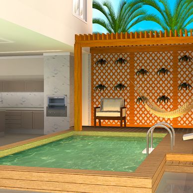 Área da Piscina