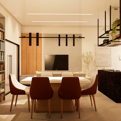 Sala de Estar e Jantar