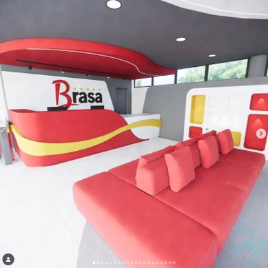 Recepção empresa Brasa